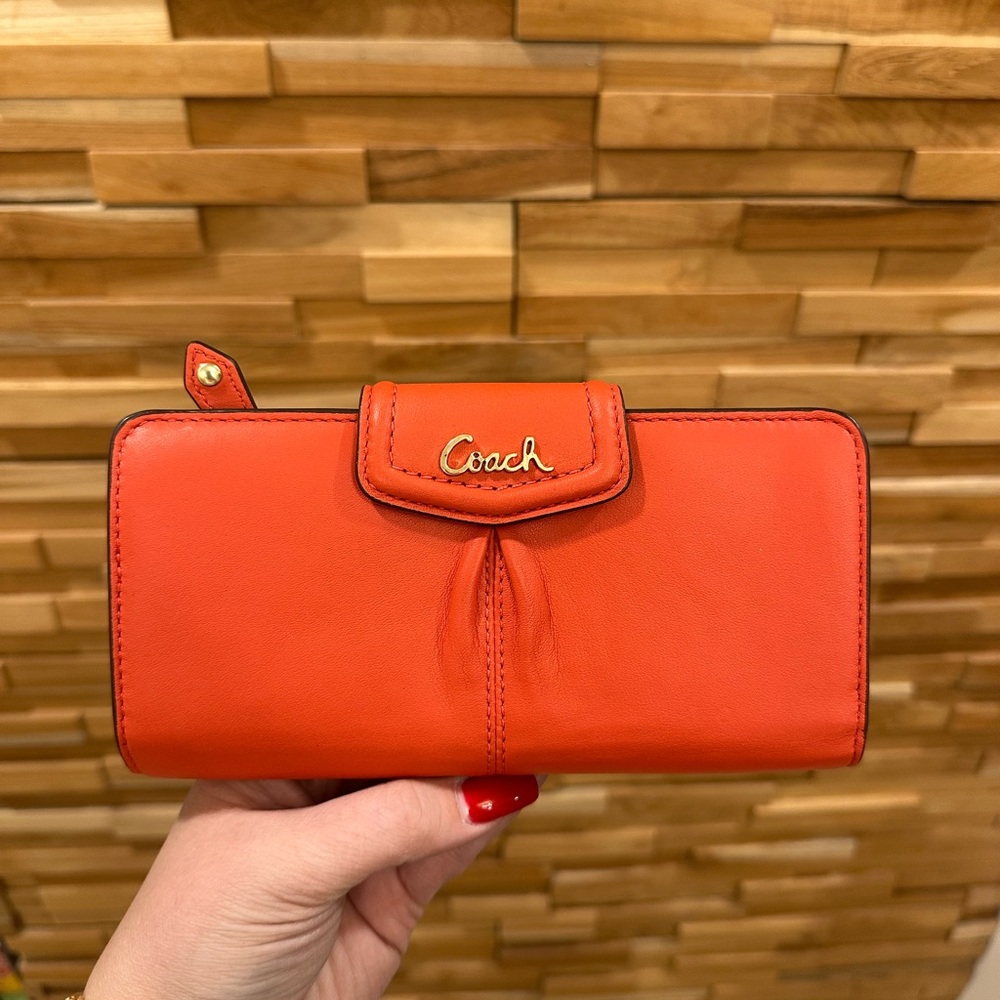 Coach Women's Orange Wallet
